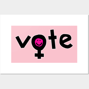 Vote for Womens Rights Female Gender Symbol Posters and Art